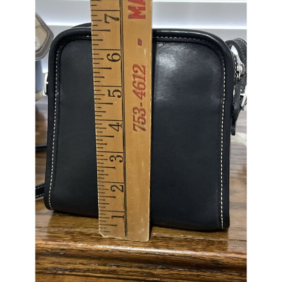Y2K Vtg Coach Bellini Mini Black Leather Crossbody Camera Purse Bag - Picture 8 of 11